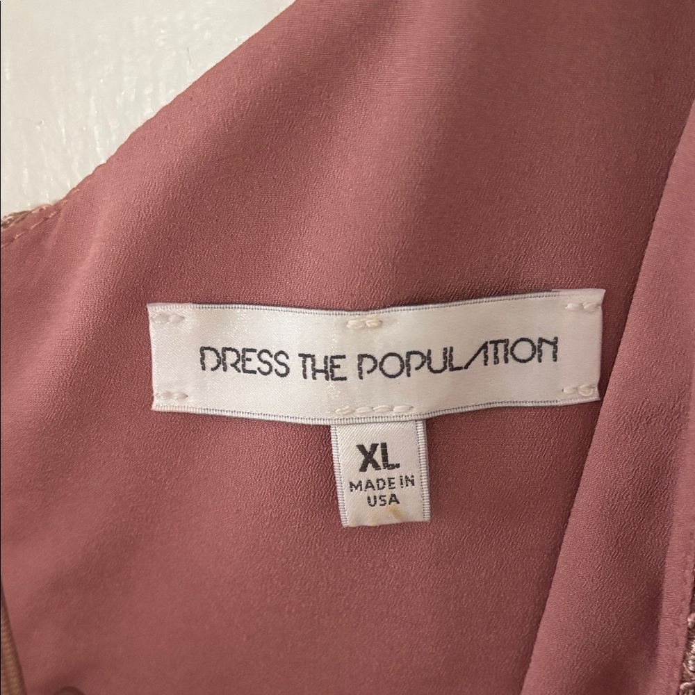 Dress the Population Dusty Rose Dress - XL - Picture 2 of 7